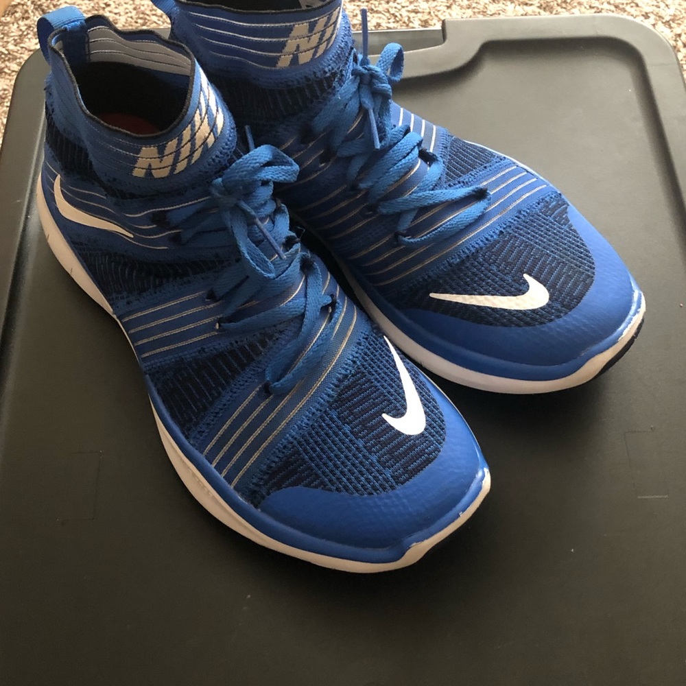 Nike Mens Free Train Virtue Hight Top Lace Up Running Sneaker (Sz 10) Blue
